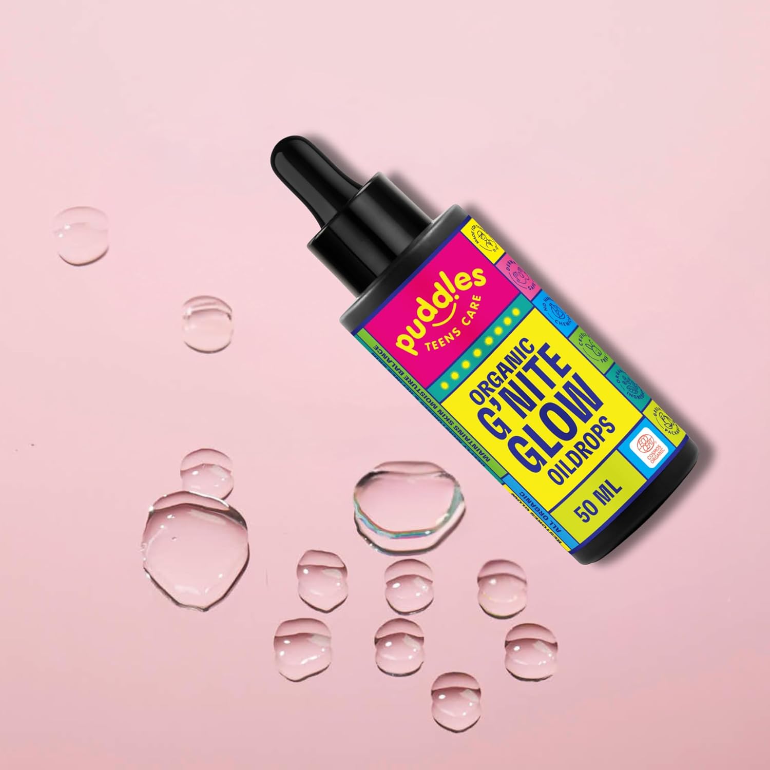 Puddles Teens Care Organic G’nite Glow oil drops