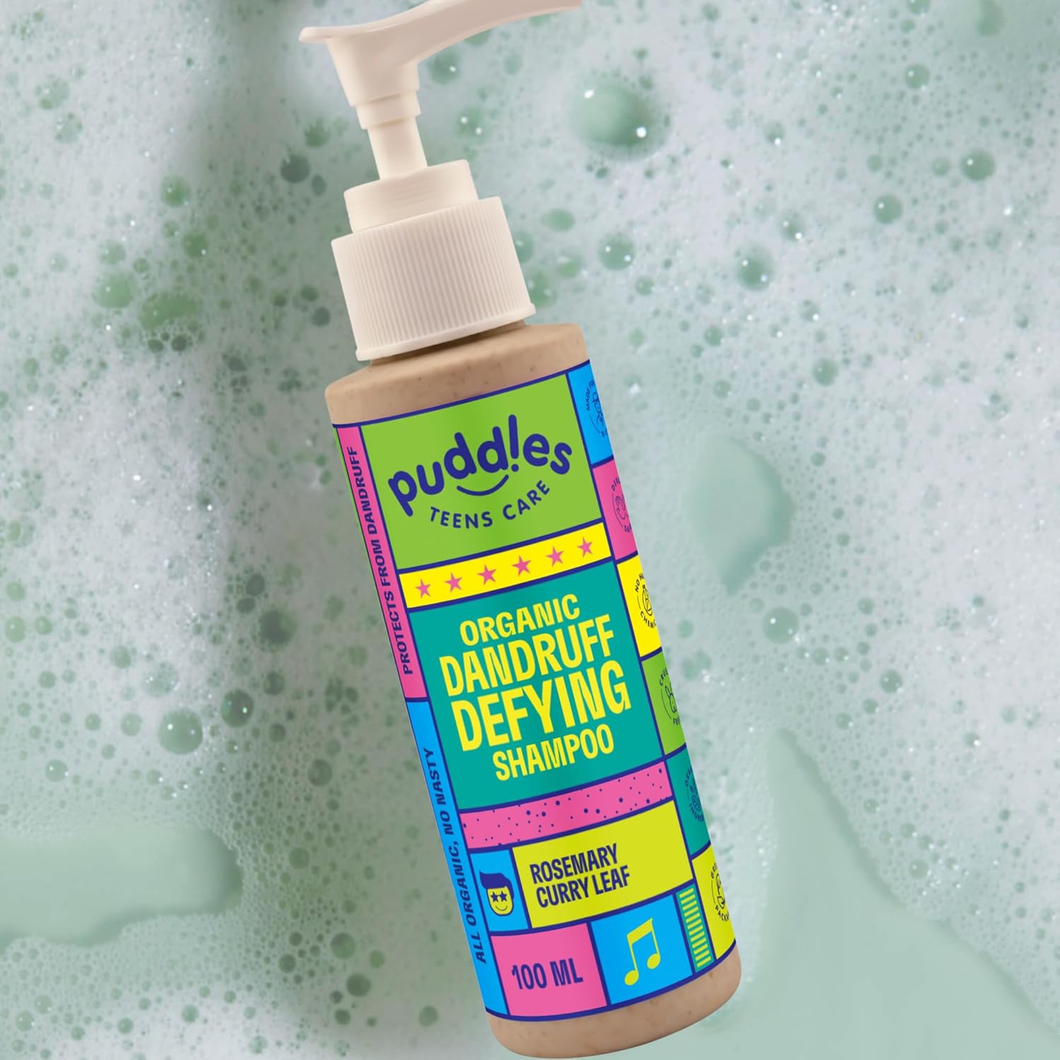 Puddles Teens Care Organic Dandruff Defying Shampoo