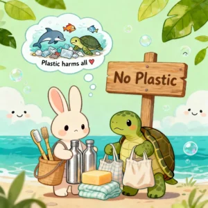 Choose kindness, not plastic — every choice saves a life.