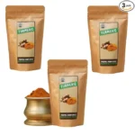 Organically Grown Turmeric ( Pack of 3× 80 g), Farm Grown, High in Curcumin