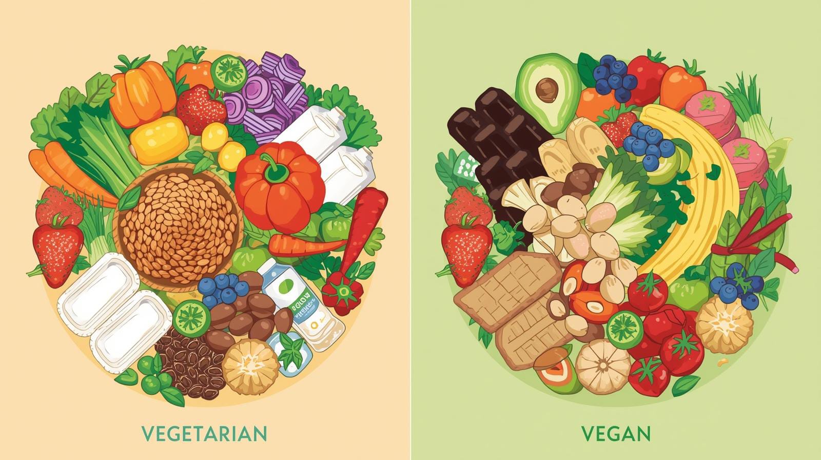 Difference between Vegan and Vegetarian: Complete Guide (2025)
