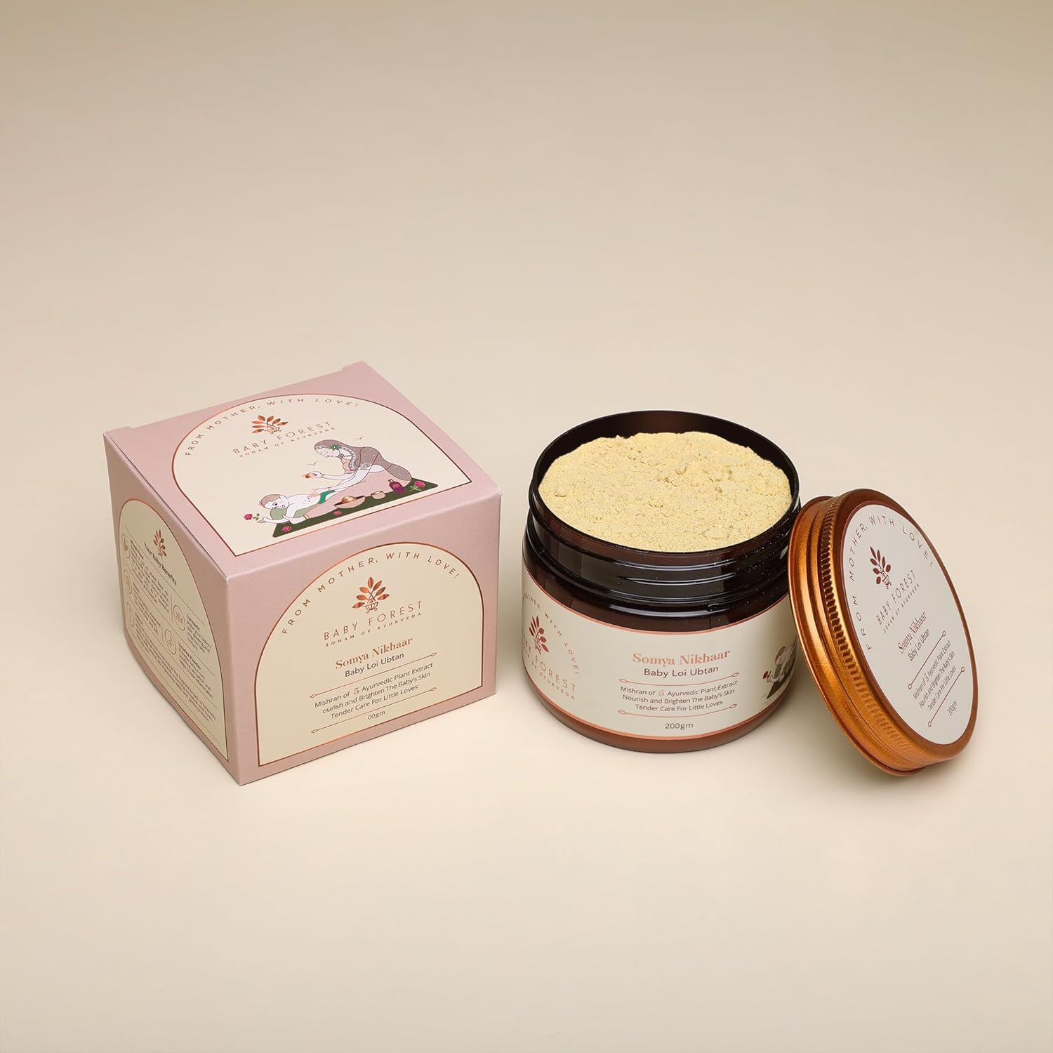 Baby Forest Somya Nikhaar Baby Loi Ubtan | Natural & Organic | Newborn Skin Hair Removal