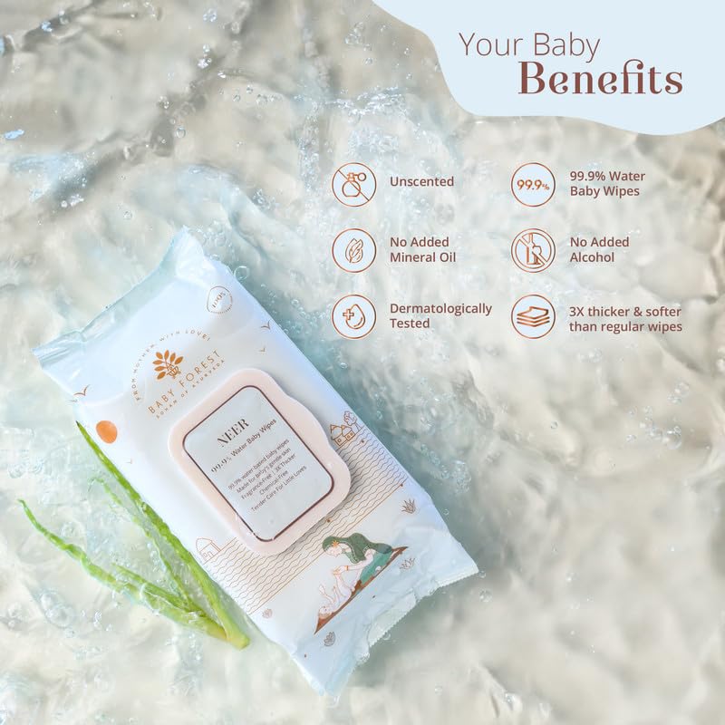Baby Forest Neer 99.9% Water Baby Wipes Baby Forest Neer 99.9% Water Baby Wipes