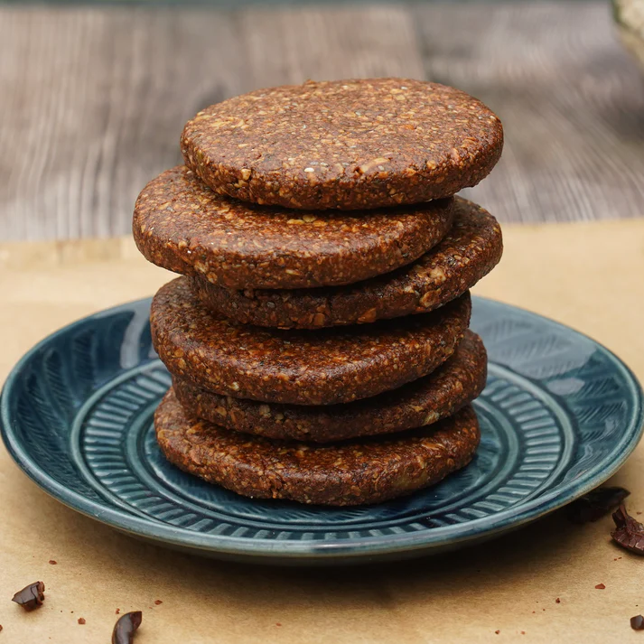 Vegan Chocolate Cookies Flourless Sweetened with Dates and Jaggery
