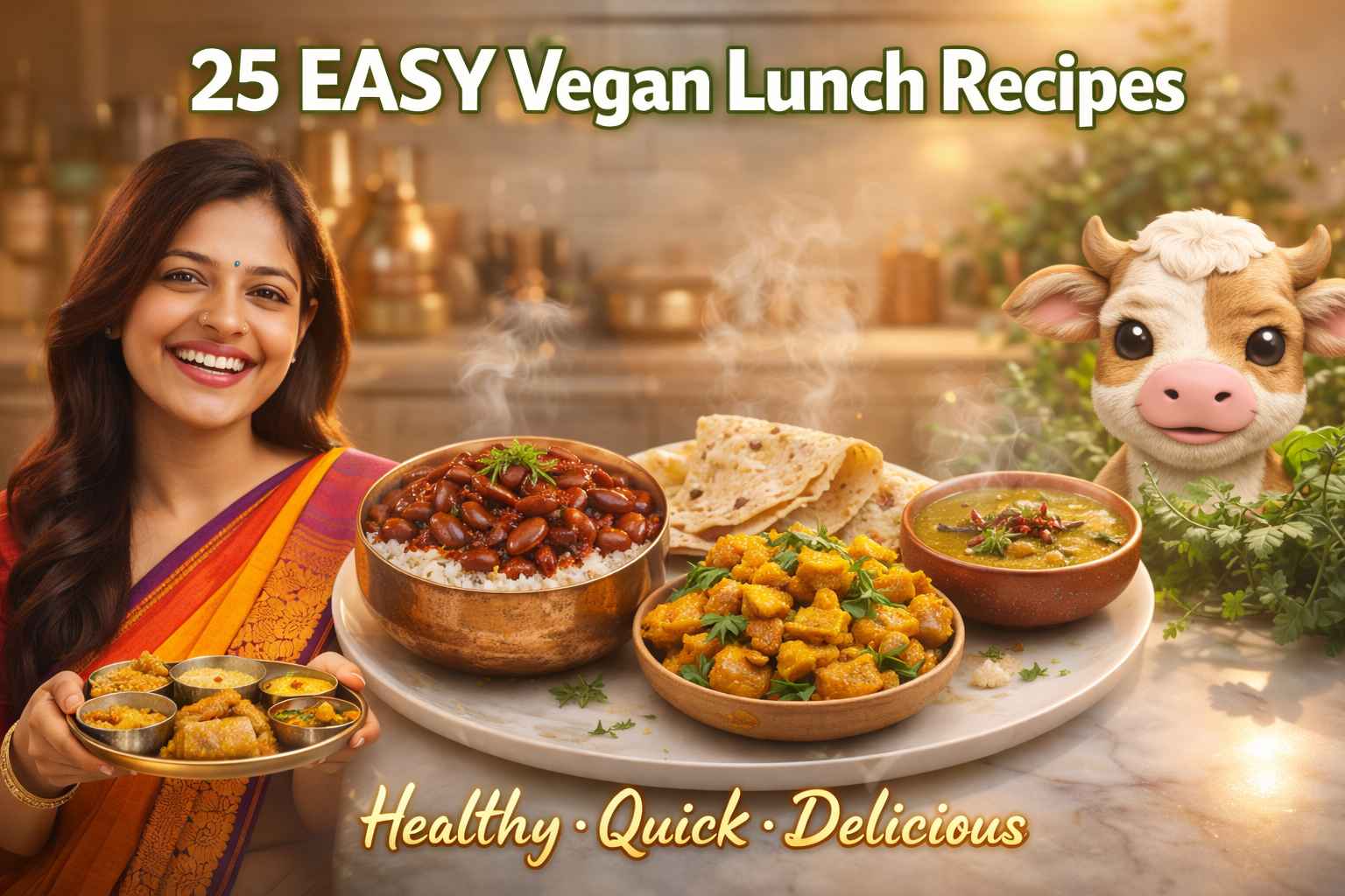 25 Easy Vegan Lunch Recipes India Loves | Healthy, Quick & Delicious