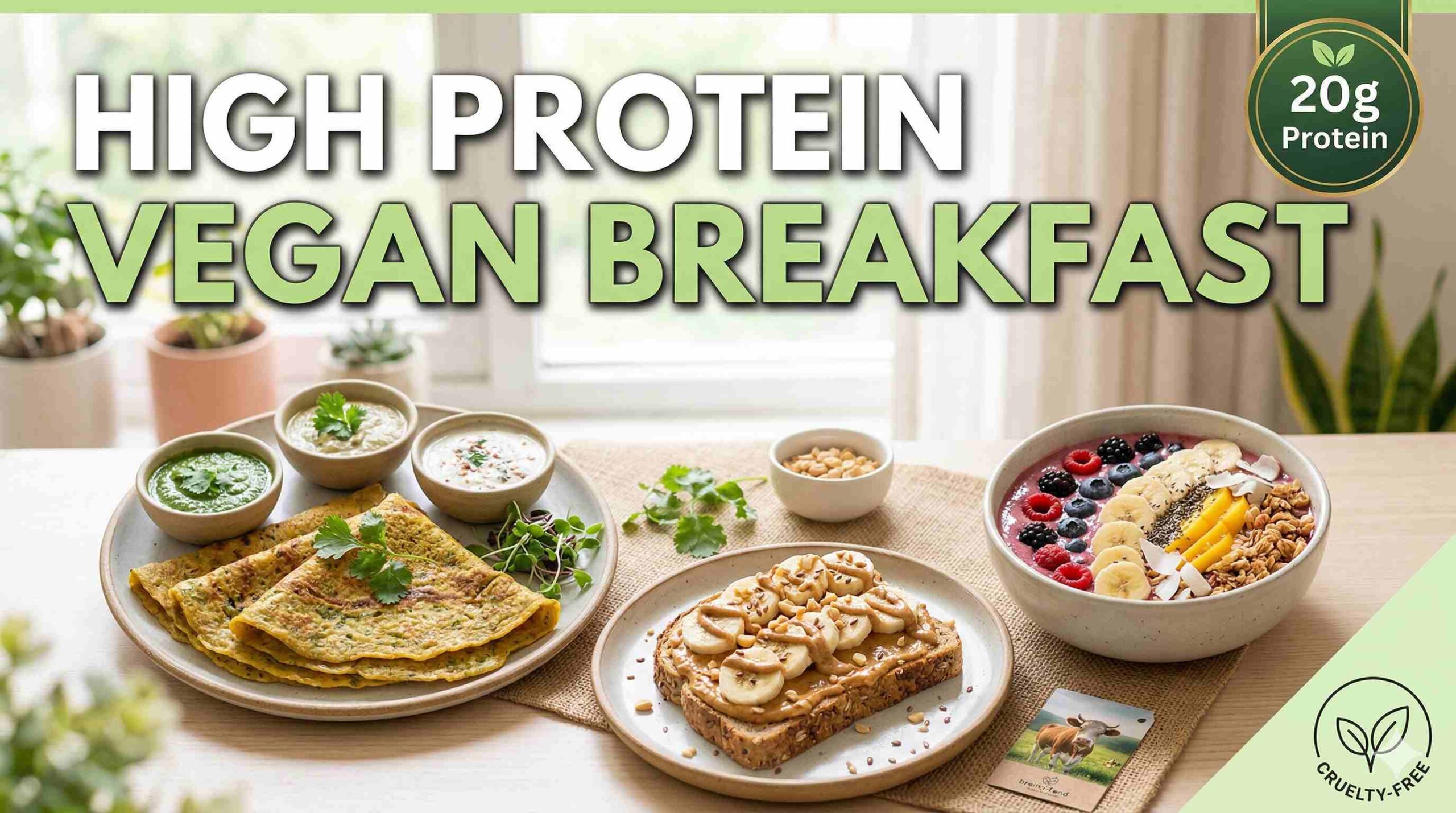 High-Protein Vegan Breakfast Ideas & Recipes in India | Easy, Healthy Vegan Morning Meals