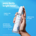 Pore-fectly Bright Combo for Oily, Acne-prone skin with Green Tea Face Wash, Niacinamide Toner & Niacinamide Gel Cream - Image 3