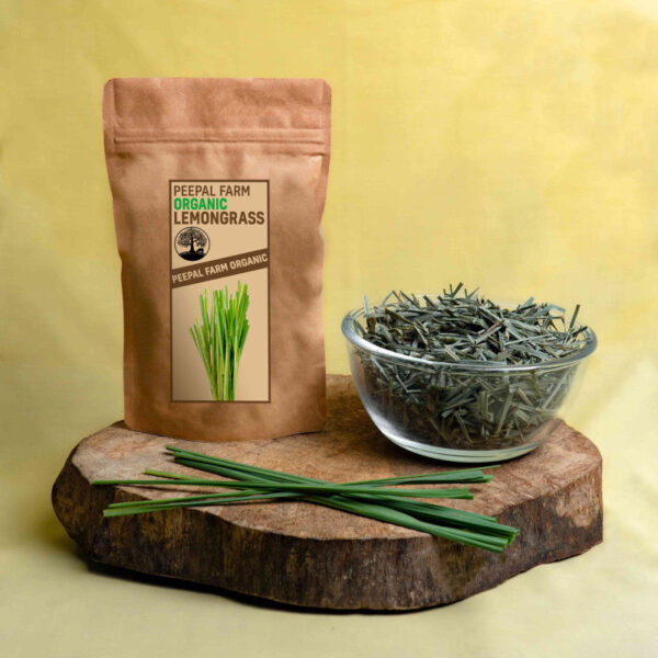 Organic Lemongrass, Farm Grown, Shade Dried (25 g)