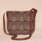 FloMotif & Royal Indian Peacock Motif - Statement Office Bag & U-Shaped Sling Bag Comb - Image 6