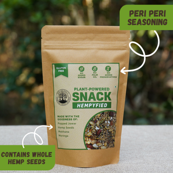 Plant-Powered Snack With Hemp Seeds Peri-Peri Seasoning (150 g) Vegan