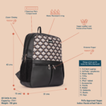 Bidri Kaiser Office Backpack & Bidri Kaiser Roll up Lunch Bag Combo - Image 4