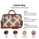 Mughal Motif Laptop Bag - Image 7