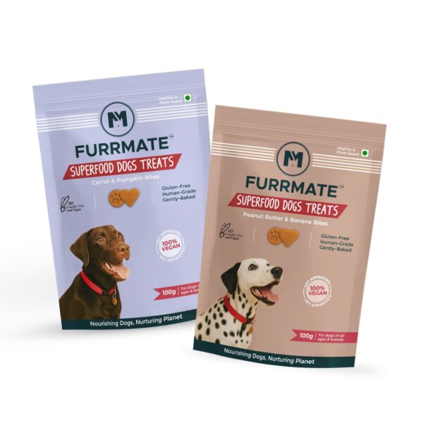 Treats Duo Vegan Combo Pack, Low Fat, High Protein Vegetarian Tasty Treats for Dogs Vegan, Gluten-Free, Protein-Rich, Hypoallergenic Food - Pack of 2, 100 Gram, All Life Stages, Wet