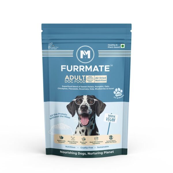 Vegan Adult Air Dried Dog Food, Premium 100% Natural Plant-Based Meat-Free for All Breeds
