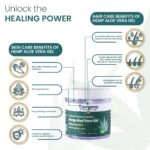 Cannarma Hemp Aloe Vera Gel with Hyaluronic Acid, D-Panthenol with Vitamin B5, Multipurpose Aloe Vera Gel For Face, Body & Hair | For Glowing & Soothing Skin, Anti-Ageing & Acne | Suitable for All Skin Types |100 gm - Image 3