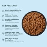 Vegan Adult Air Dried Dog Food, Premium 100% Natural Plant-Based Meat-Free for All Breeds - Image 4