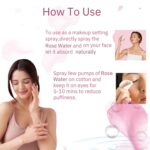 Cannarma Bulgarian Rose Water Face Toner for Glowing Brighter and Hydrates | Pure Gulab Jal | Balances pH Levels | Non-Drying | Mist Spray | All Skin types | 50ml - Image 2