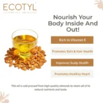 Ecotyl Organic Cold‑Pressed Sweet Almond Oil – 100% Pure & Natural (500 ml) - Image 2