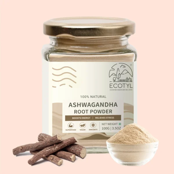 Organic Ashwagandha Powder – Ayurvedic Stress & Wellness Support (100 g)