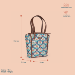 Rhea Kapoor Adira Tote Bag - Kovil Blue - Image 4