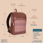 ZIP-Amalia Large Backpack - Gwalior Weaves - Image 4