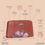 Arika Zipper Wallet - Paisley Print - Image 4