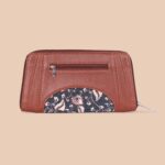 Arika Zipper Wallet - Chittoor Blue Kalamkari - Image 4