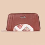 Arika Zipper Wallet - Seashell Motif White - Image 2