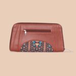 Arika Zipper Wallet - Royal Indian Peacock Motif - Image 4