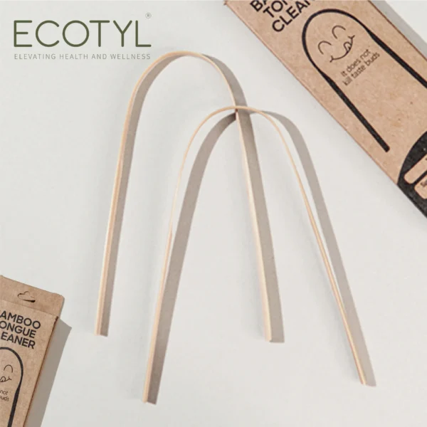 Bamboo Tongue Cleaner Set of 2 – Eco-Friendly Oral Hygiene Tool