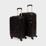 Black Aira Trolley Bag Combo (Medium & Large)