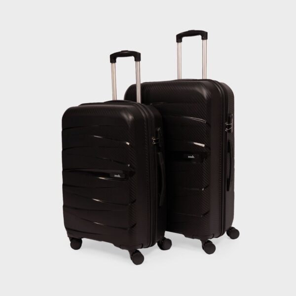 Black Aira Trolley Bag Combo (Medium & Large)