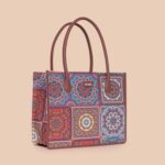 Multicolor Mandala Print Book Tote - Image 4