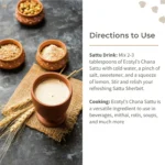 Ecotyl Organic Chana Sattu – 400 g | Protein‑Rich Roasted Gram Flour & Superfood Powder - Image 4