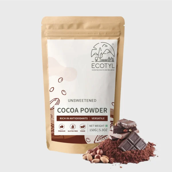 Organic Unsweetened Cocoa Powder – Premium Chocolate Flavor (150 g)
