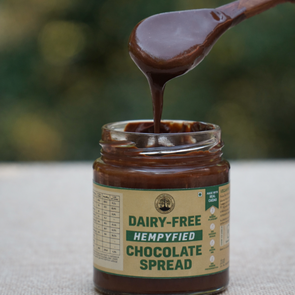Hemp Chocolate Spread with Jaggery (150g), Cacao Beans and Hemp Hearts, Vegan