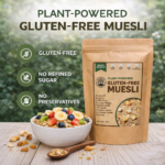 Gluten-Free Plant-Powered Muesli (200 g), Sweetened Using Jaggery, Vegan - Image 2