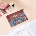 Multicolor Mandala Print Cosmetic Pouch