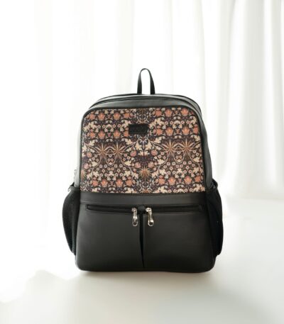 ZIP Kashmir Blooms Office Backpack | Vegan Work Bag | VegGora