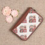 Ikat Wave and Seashell Motif - Office Bag & Chain Wallet Combo - Image 6