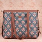 Mughal Garden Print- Office Bag & Chain Wallet Combo - Image 2
