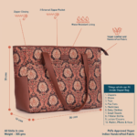 Jodhpur Damask Diaper Bag - Image 4