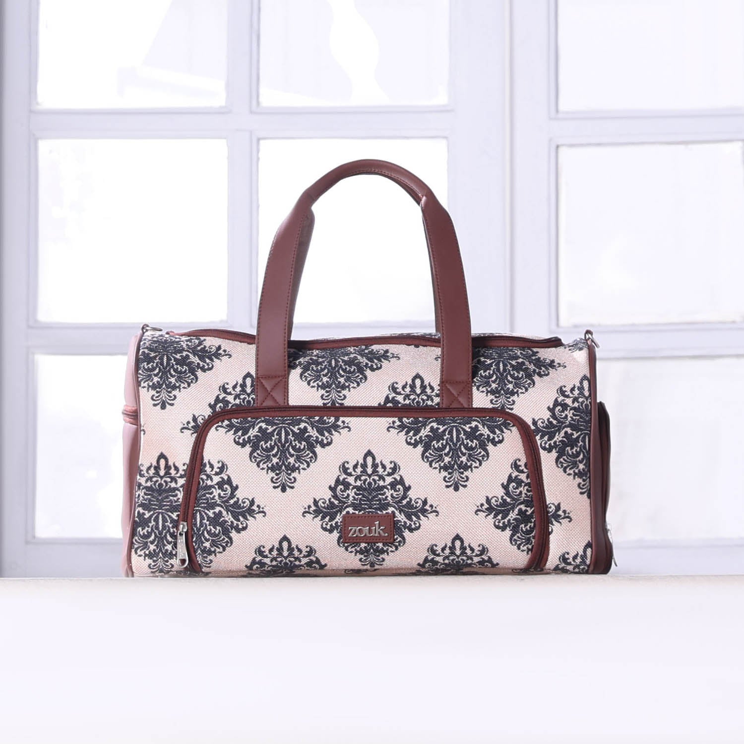 Duffles_stylised_0001_ZOUKxMaverick_29_2680_copy.jpg Mughal Motif Weekender Duffle Bag - Image 1