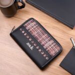 Eden Zipper Wallet - Cashmere Noir (Copper)