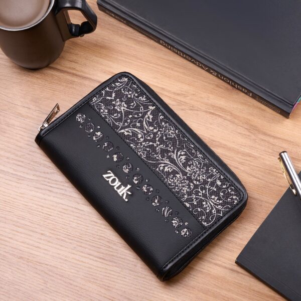 Eden Zipper Wallet - Lattice Lace