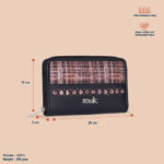 Eden Zipper Wallet - Cashmere Noir (Copper) - Image 4