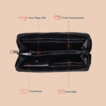Eden Zipper Wallet - Cashmere Noir (Copper) - Image 6