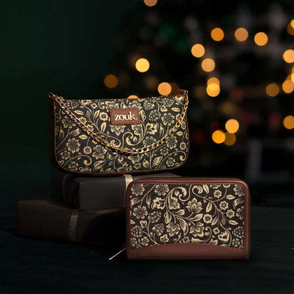 FloMotif Baguette and Chain Wallet (CFC) Combo