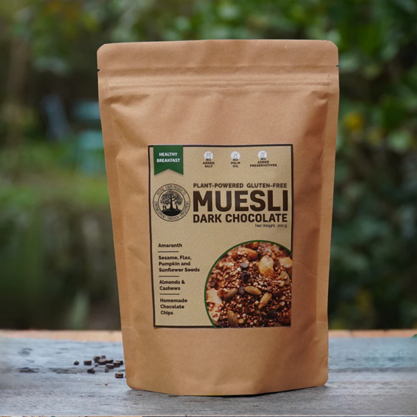 Gluten-Free Chocolate Plant-Powered Muesli (200 g), Vegan