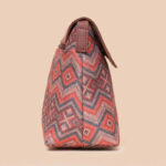 Multicolor Mandala Print & Gwalior Weaves - Office Tote Bag & Flap Sling Bag Combo - Image 9